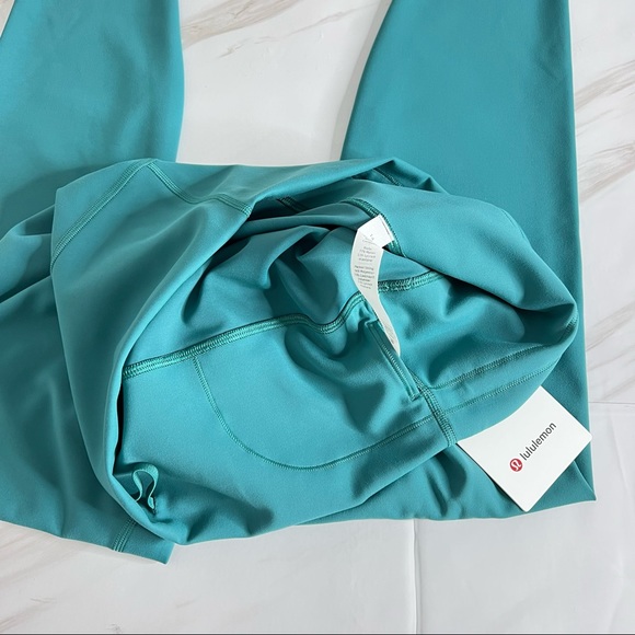 Lululemon Wunder Train High-Rise Tight Leggings 28" Inseam Teal Lagoon Soft - Picture 7 of 13